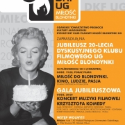 Jubileusz 20-lecia Dyskusyjnego Klubu Filmowego UG Miłość Blondynki